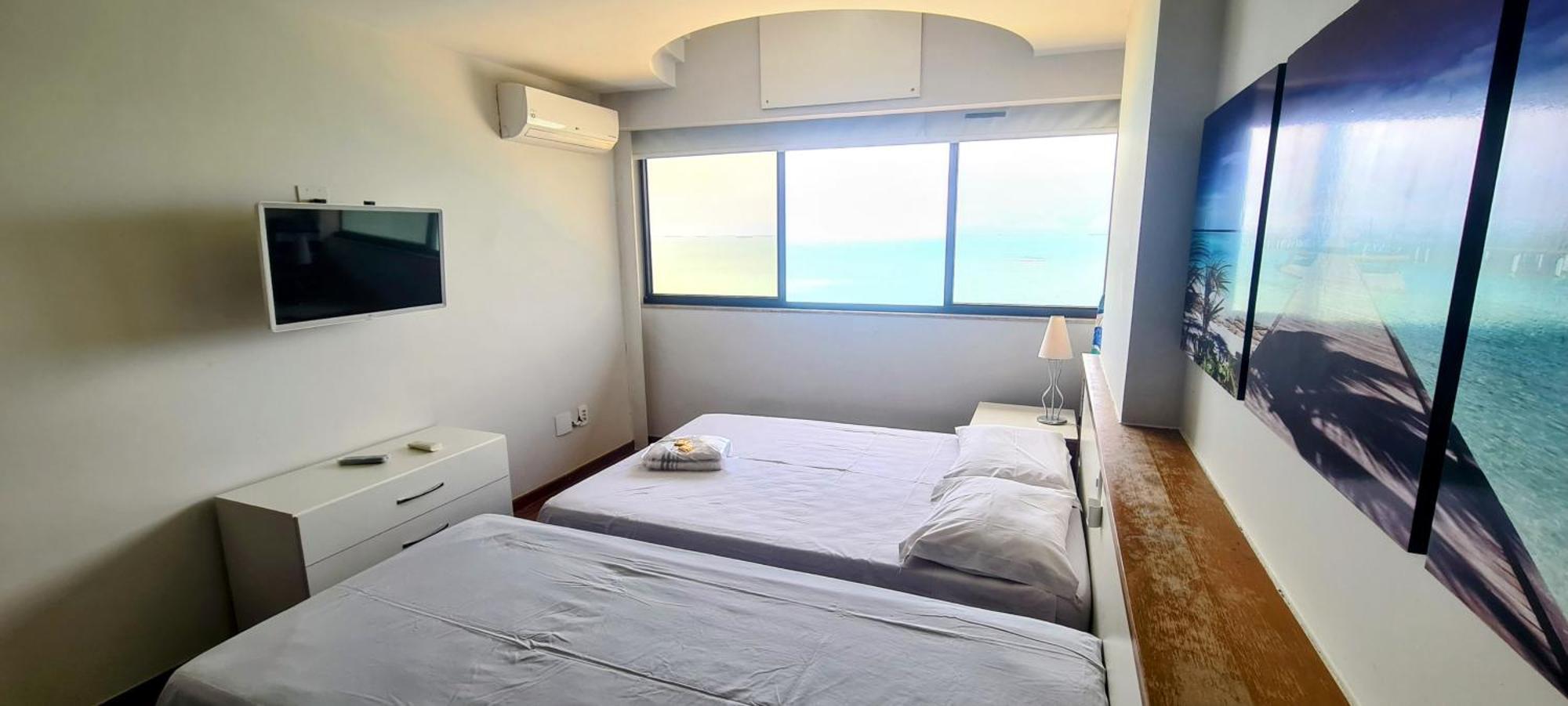 Flat Pasárgada 906, Free Bikes, pé na praia Vila Velha  Exterior foto